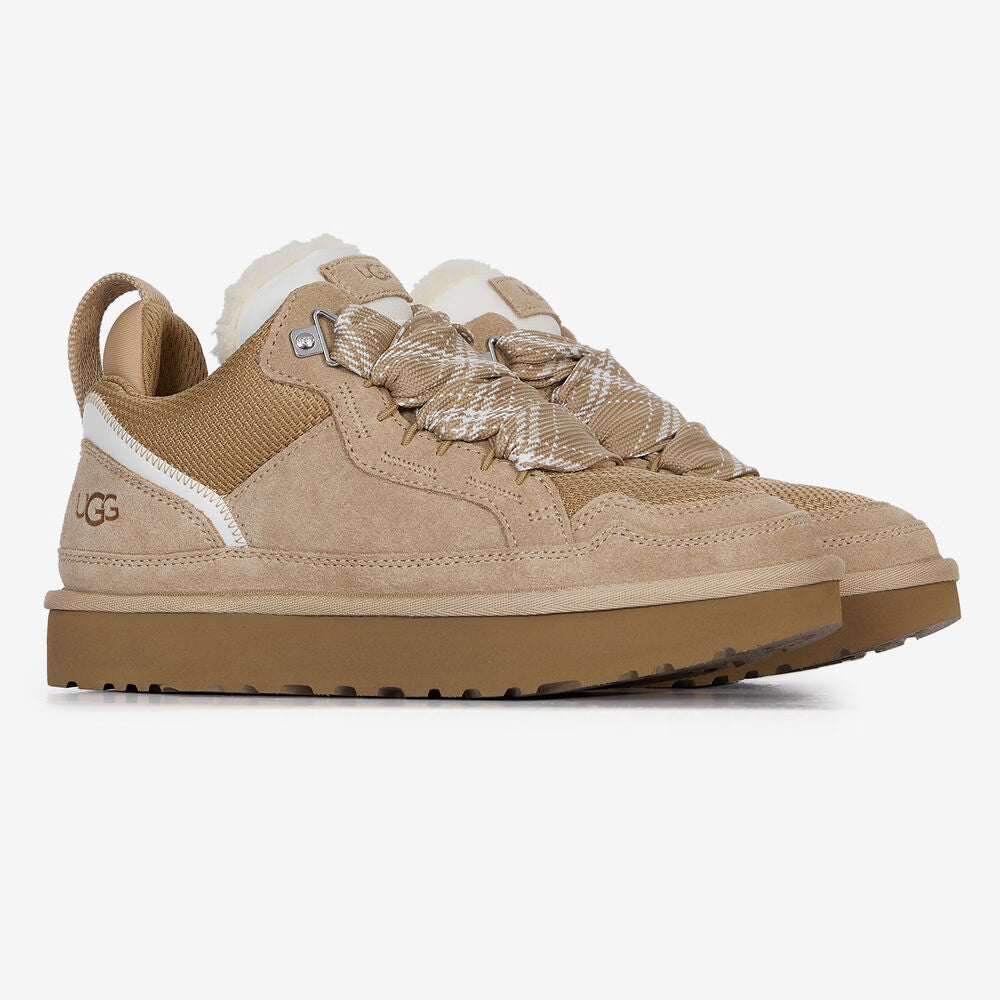 Suede Shearling Low Baskets